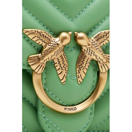 Pinko Skórzana torebka na ramię Love One Mini Crossbody Pinko OS Gomez Fashion Store