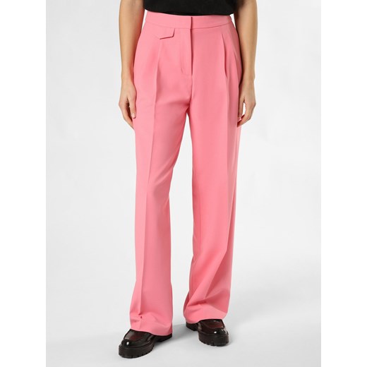 HUGO Spodnie - Helepher Kobiety różowy jednolity ze sklepu vangraaf w kategorii Spodnie damskie - zdjęcie 167897274