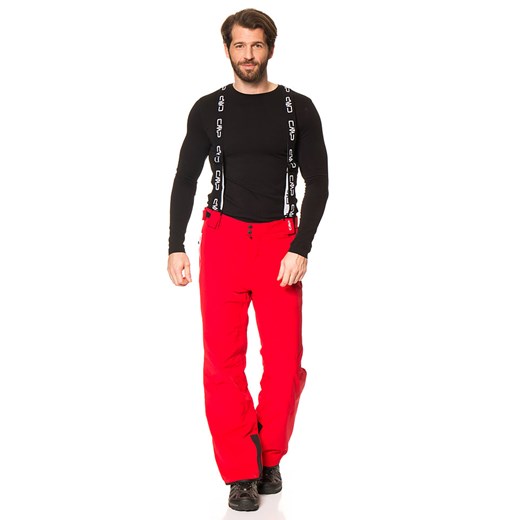 CMP Spodnie narciarskie w kolorze czerwonym ze sklepu Limango Polska w kategorii Spodnie męskie - zdjęcie 167897992