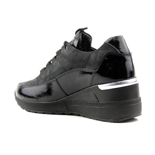 Sneakersy damskie w nowoczesnym stylu - VENEZIA 0127 7001, czarne Venezia 40 okazja ulubioneobuwie