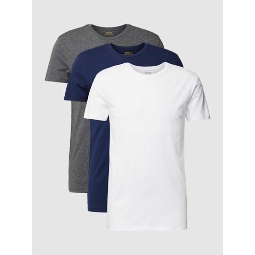T-shirt z wyhaftowanym logo w zestawie 3 szt. ze sklepu Peek&Cloppenburg  w kategorii T-shirty męskie - zdjęcie 167902233