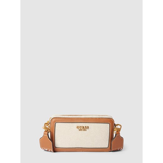 Torba na długim pasku z detalami z logo model ‘JOVIE’ Guess One Size okazyjna cena Peek&Cloppenburg