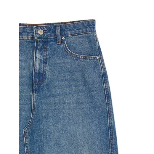 Cropp - Jeansowa spódnica maxi - niebieski Cropp XS Cropp
