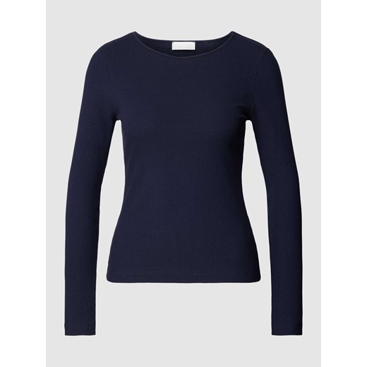 Bluzka z długim rękawem w jednolitym kolorze ze sklepu Peek&Cloppenburg  w kategorii Bluzki damskie - zdjęcie 167924613