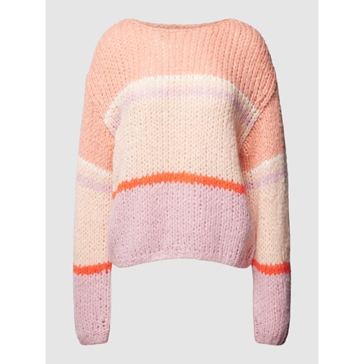 Sweter z dzianiny w stylu Colour Blocking ze sklepu Peek&Cloppenburg  w kategorii Swetry damskie - zdjęcie 167924792