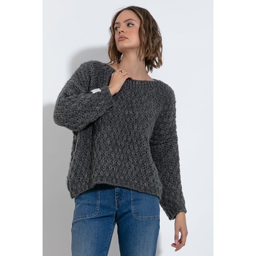 fobya Sweter w kolorze szarym ze sklepu Limango Polska w kategorii Swetry damskie - zdjęcie 167925231