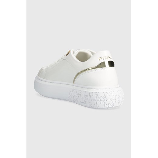 Pinko buty sportowe damskie sneakersy białe sznurowane 