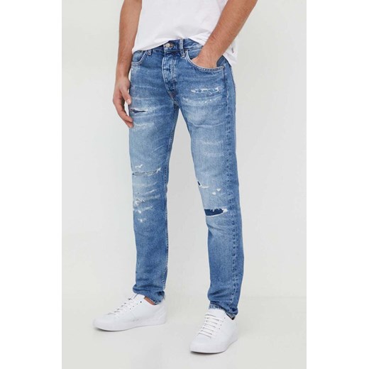 Pepe Jeans jeansy męskie kolor niebieski ze sklepu ANSWEAR.com w kategorii Jeansy męskie - zdjęcie 167928401