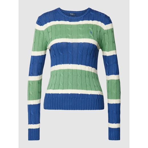 Sweter z dzianiny z wzorem warkocza ze sklepu Peek&Cloppenburg  w kategorii Swetry damskie - zdjęcie 167930224