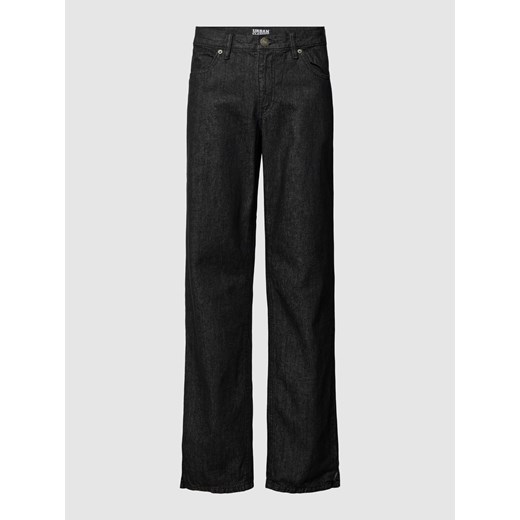 Jeansy o kroju straight fit z kieszeniami z tyłu model ‘Straight Slit Jeans’ ze sklepu Peek&Cloppenburg  w kategorii Jeansy męskie - zdjęcie 167930550