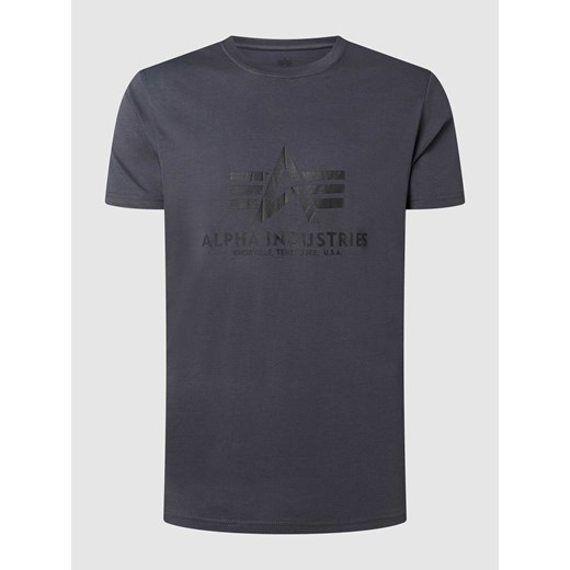 T-shirt z nadrukiem z logo model ‘BASIC’ ze sklepu Peek&Cloppenburg  w kategorii T-shirty męskie - zdjęcie 167930590