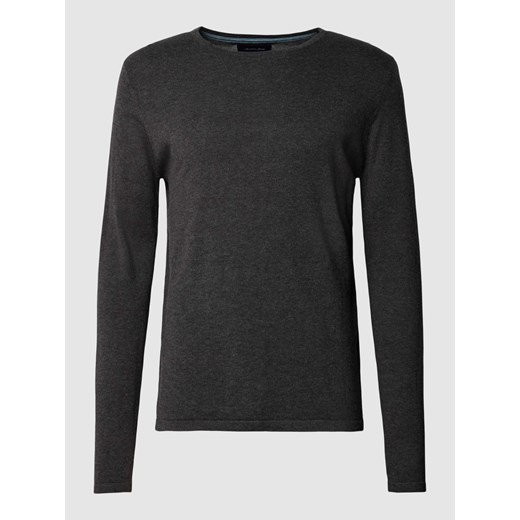 Sweter z dzianiny w jednolitym kolorze ze sklepu Peek&Cloppenburg  w kategorii Swetry męskie - zdjęcie 167930632