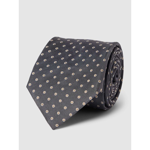 Krawat jedwabny ze szlufką po wewnętrznej stronie ze sklepu Peek&Cloppenburg  w kategorii Krawaty - zdjęcie 167930864
