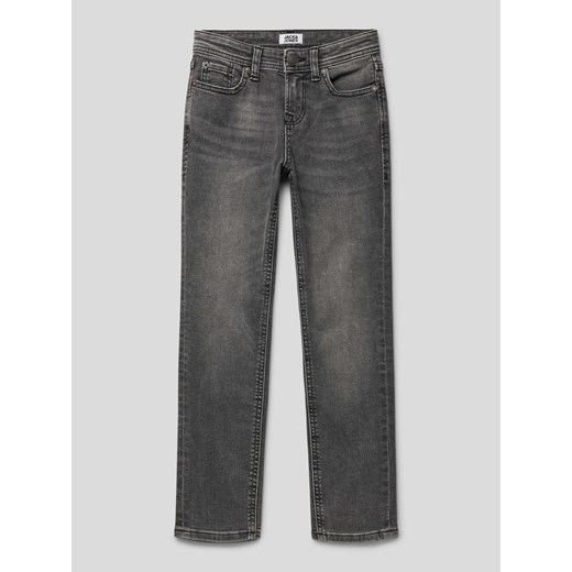 Jeansy o kroju regular fit z naszywką z logo model ‘CLARK’ ze sklepu Peek&Cloppenburg  w kategorii Spodnie chłopięce - zdjęcie 167931010