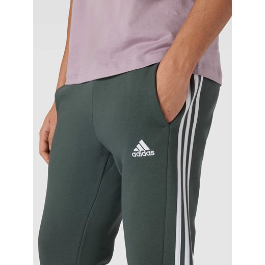 Spodnie męskie Adidas Sportswear sportowe szare bawełniane 