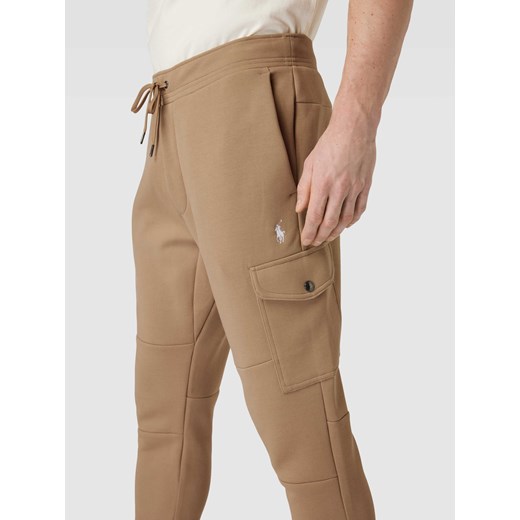 Spodnie dresowe z detalem z logo w jednolitym kolorze Polo Ralph Lauren XXL Peek&Cloppenburg 