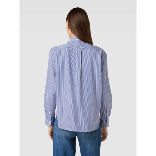 Koszula damska niebieska Polo Ralph Lauren bawełniana w paski 
