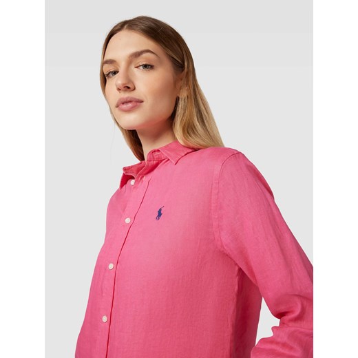 Bluzka o normalnym kroju z listwą guzikową i aplikacją z logo Polo Ralph Lauren S Peek&Cloppenburg 