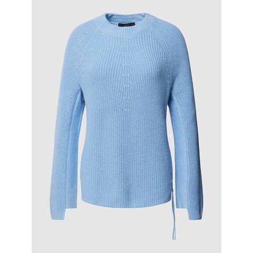 Sweter z prążkowanym,okrągłym dekoltem ze sklepu Peek&Cloppenburg  w kategorii Swetry damskie - zdjęcie 167931552