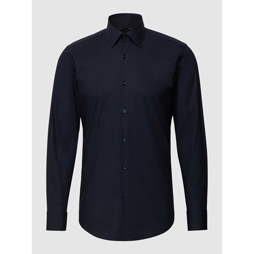 Koszula biznesowa o kroju slim fit z popeliny z dodatkiem streczu ze sklepu Peek&Cloppenburg  w kategorii Koszule męskie - zdjęcie 167931894