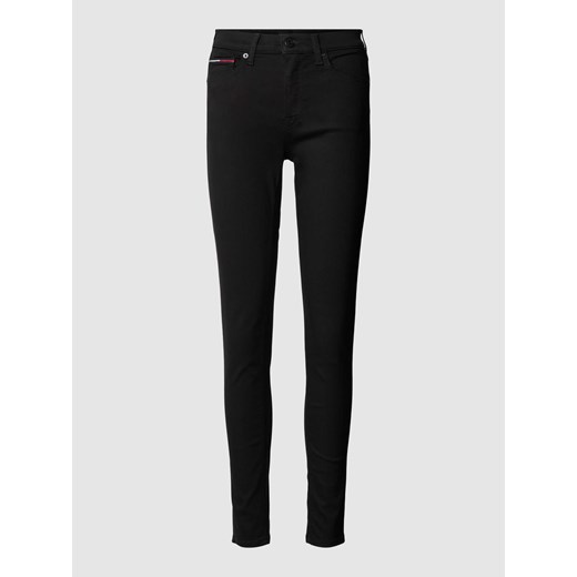 Jeansy ze średnim stanem o kroju skinny fit z naszywką z logo model ‘NORA’ ze sklepu Peek&Cloppenburg  w kategorii Jeansy damskie - zdjęcie 167931901