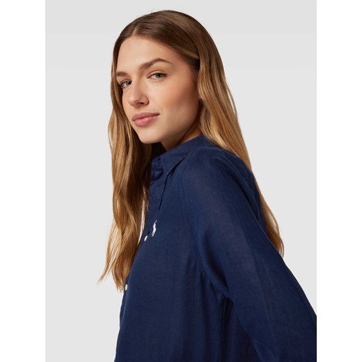 Bluzka o normalnym kroju z listwą guzikową i aplikacją z logo Polo Ralph Lauren L Peek&Cloppenburg 
