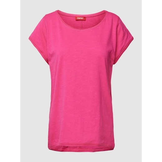 T-shirt z okrągłym dekoltem i krótkim rękawem ze sklepu Peek&Cloppenburg  w kategorii Bluzki damskie - zdjęcie 167932243