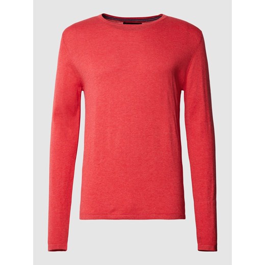 Sweter z dzianiny w jednolitym kolorze ze sklepu Peek&Cloppenburg  w kategorii Swetry męskie - zdjęcie 167932544