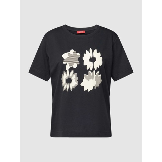 T-shirt z kwiatowym nadrukiem ze sklepu Peek&Cloppenburg  w kategorii Bluzki damskie - zdjęcie 167932920