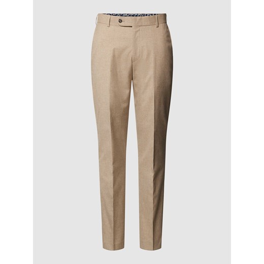 Spodnie do garnituru z wpuszczanymi kieszeniami w stylu francuskim w kolorze beżowym ze sklepu Peek&Cloppenburg  w kategorii Spodnie męskie - zdjęcie 167933810