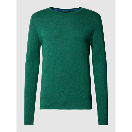 Sweter z dzianiny w jednolitym kolorze ze sklepu Peek&Cloppenburg  w kategorii Swetry męskie - zdjęcie 167933940