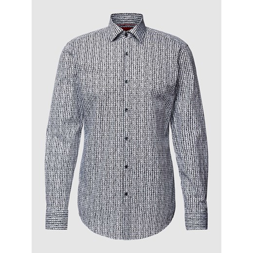 Koszula biznesowa o kroju slim fit ze wzorem na całej powierzchni model ‘Kenno’ ze sklepu Peek&Cloppenburg  w kategorii Koszule męskie - zdjęcie 167933943