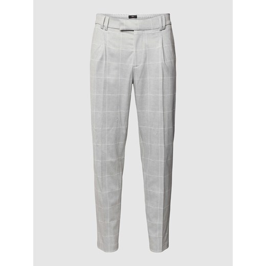 Spodnie do garnituru o kroju slim fit model ‘Sando’ w kolorze jasnoszarym ze sklepu Peek&Cloppenburg  w kategorii Spodnie męskie - zdjęcie 167934180