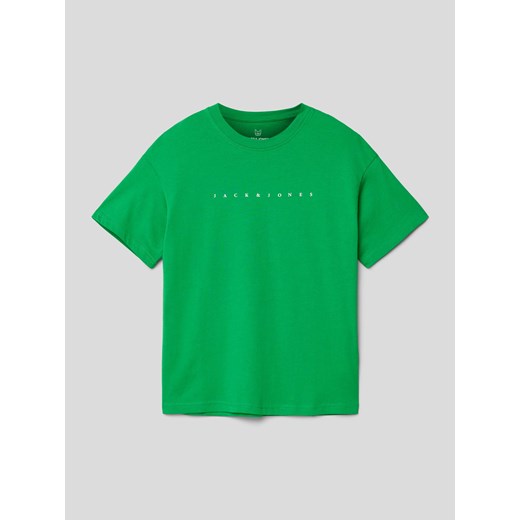 T-shirt z nadrukiem z logo ze sklepu Peek&Cloppenburg  w kategorii T-shirty chłopięce - zdjęcie 167935073