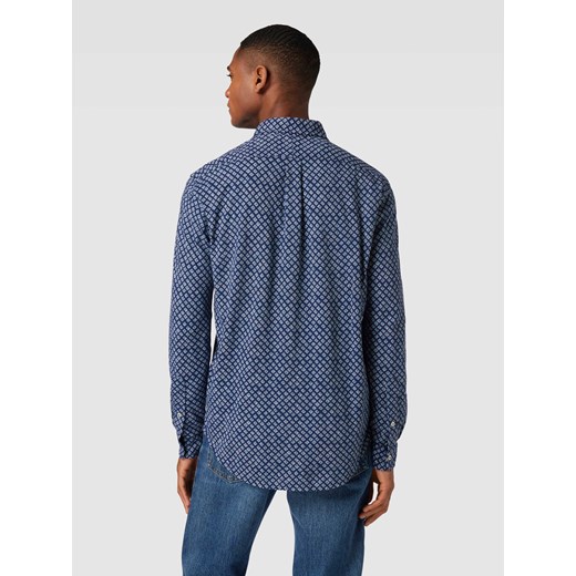 Koszula męska Polo Ralph Lauren bawełniana z kołnierzykiem button down w abstrakcyjne wzory casualowa 