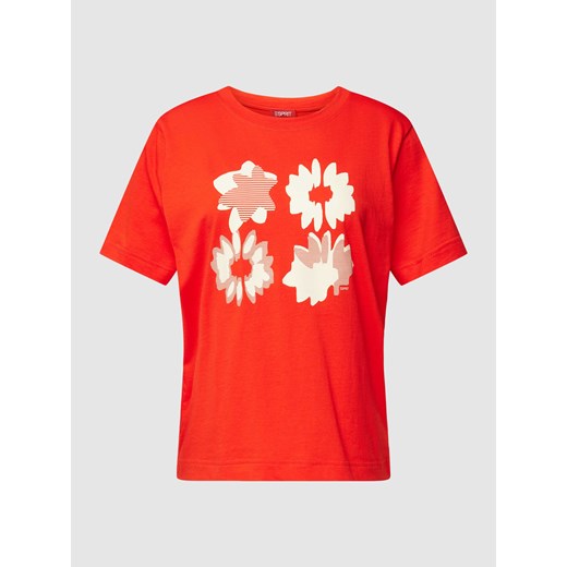T-shirt z kwiatowym nadrukiem ze sklepu Peek&Cloppenburg  w kategorii Bluzki damskie - zdjęcie 167935490