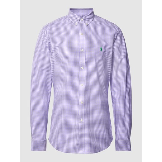 Koszula casualowa o kroju slim fit ze wzorem w kratkę vichy ze sklepu Peek&Cloppenburg  w kategorii Koszule męskie - zdjęcie 167935683