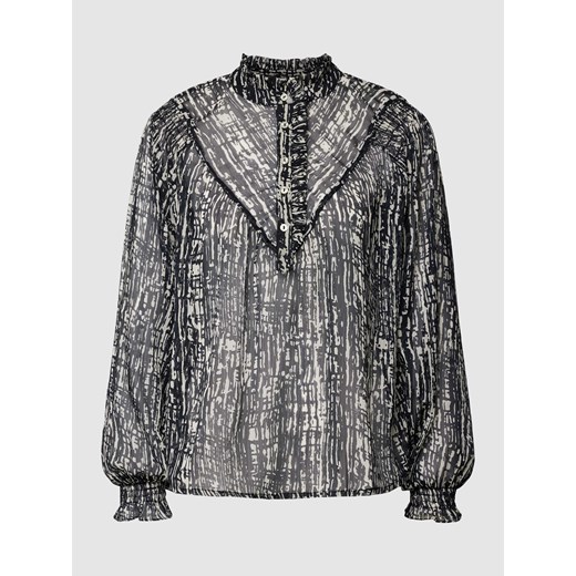 Bluzka ze stójką model ‘Flavi’ w kolorze czarnym ze sklepu Peek&Cloppenburg  w kategorii Bluzki damskie - zdjęcie 167935720