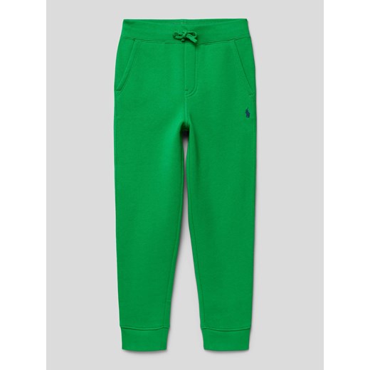 Spodnie dresowe z elastycznym pasem i tunelem ze sklepu Peek&Cloppenburg  w kategorii Spodnie chłopięce - zdjęcie 167935950