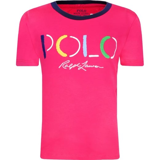 POLO RALPH LAUREN T-shirt | Regular Fit ze sklepu Gomez Fashion Store w kategorii Bluzki dziewczęce - zdjęcie 167936092