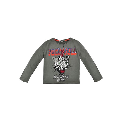 Bondi Koszulka &quot;Rock + Roll&quot; w kolorze oliwkowym ze sklepu Limango Polska w kategorii T-shirty chłopięce - zdjęcie 167936801