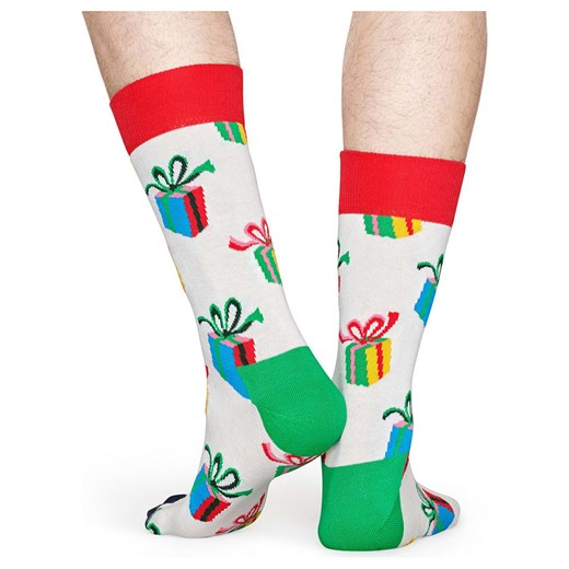 Happy Socks Skarpety (2 pary) &quot;Present&quot; w kolorze białym ze wzorem Happy Socks 41-46 okazja Limango Polska