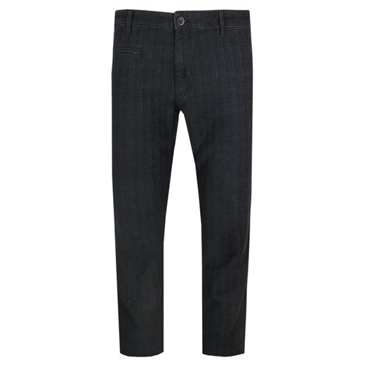 Jeansowe Spodnie Otto Kern - Czarne w Delikatny Prążek SPKOWOKRNsteve9700 ze sklepu JegoSzafa.pl w kategorii Spodnie męskie - zdjęcie 167939070