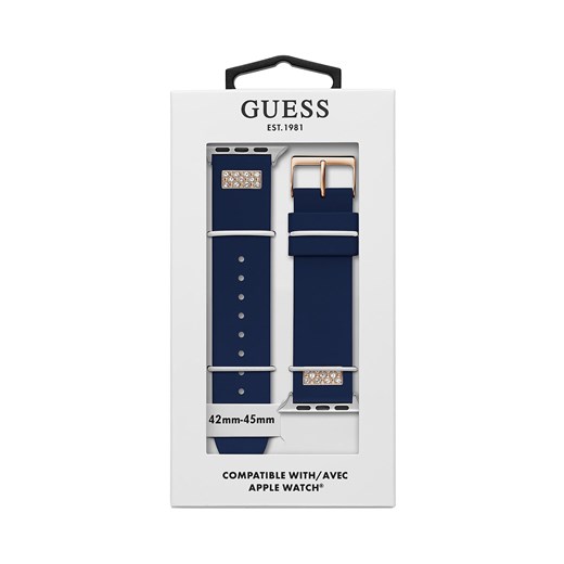 Wymienny pasek do zegarka Apple Watch Guess CS3004S3 Navy Guess one size eobuwie.pl