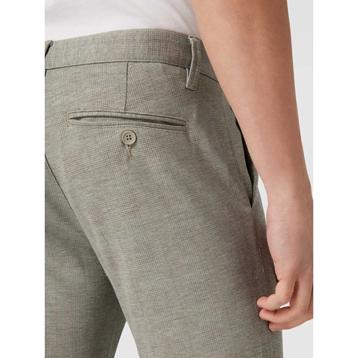 Spodnie materiałowe o kroju slim tapered fit z wpuszczanymi kieszeniami model Only & Sons 30/32 Peek&Cloppenburg 