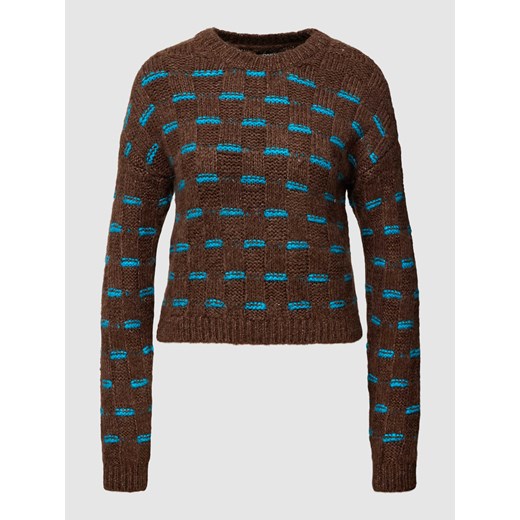 Sweter z dzianiny ze wzorem na całej powierzchni ‘ONLRUBY’ ze sklepu Peek&Cloppenburg  w kategorii Swetry damskie - zdjęcie 167940043