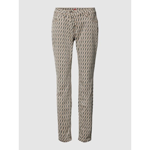 Spodnie ze wzorem w pepitkę i szlufkami na pasek ze sklepu Peek&Cloppenburg  w kategorii Spodnie damskie - zdjęcie 167940231