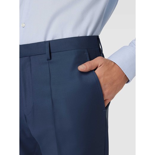 Spodnie do garnituru o kroju slim fit z wełny merino w odcieniu błękitu Roy Robson 48 Peek&Cloppenburg 