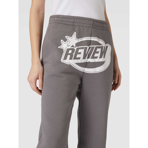 Spodnie dresowe z nadrukiem z logo Review S Peek&Cloppenburg 
