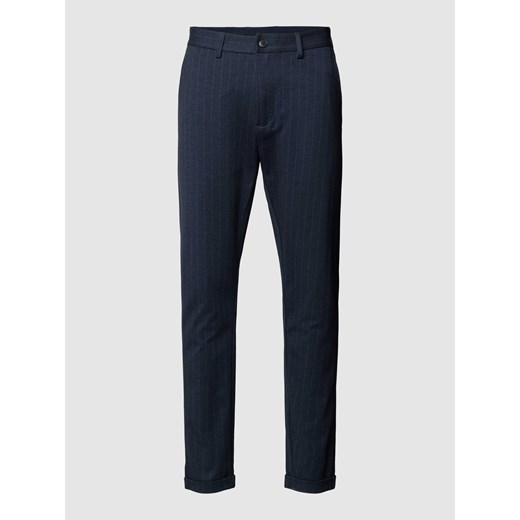 Spodnie do garnituru ze wzorem w paski model ‘Superflex’ ze sklepu Peek&Cloppenburg  w kategorii Spodnie męskie - zdjęcie 167940910